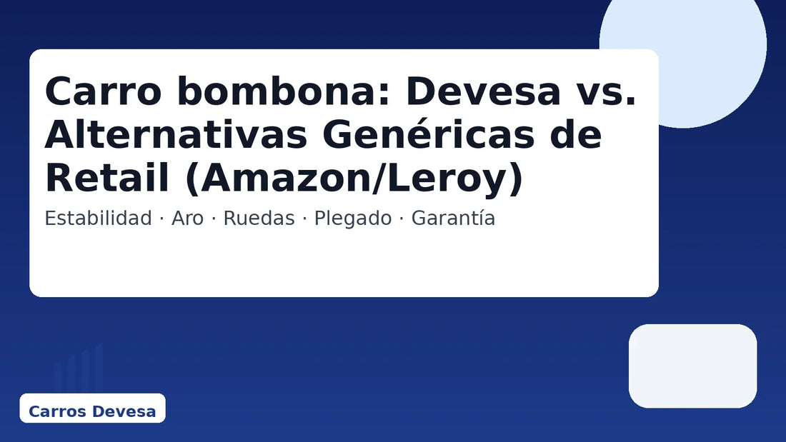 Carro bombona: Devesa vs. Alternativas Genéricas de Retail