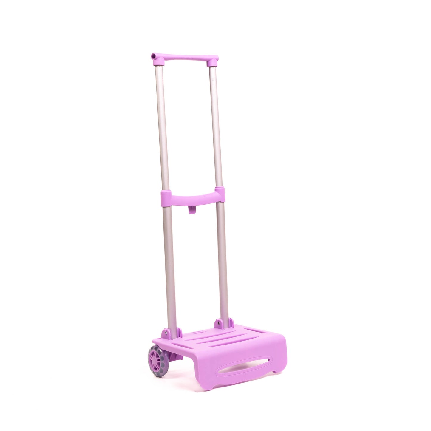 carrito porta mochilas malva