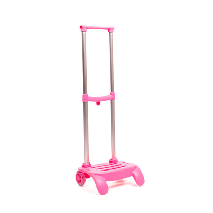 carro para mochila rosa