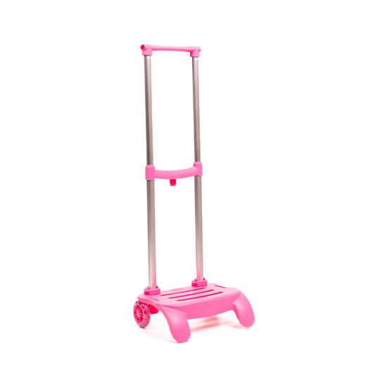 carro para mochila rosa
